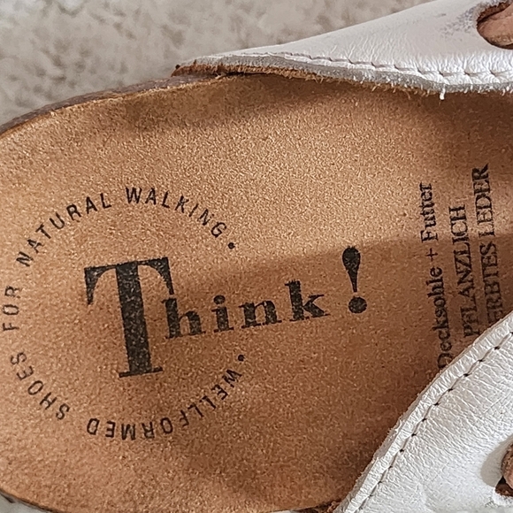 Think leather clog color tan and white size 36 - Picture 6 of 8